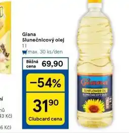 Tesco Giana slunečnicový olej nabídka