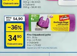 Tesco Fino odpadkové pytle nabídka