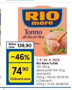 Tesco Rio mare tuňák nabídka