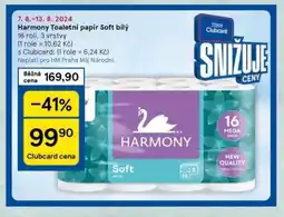 Tesco Harmony toaletní papír nabídka