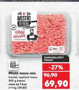 Kaufland Mleté maso mix nabídka
