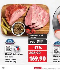 Kaufland Uzená krkovice bez kosti nabídka