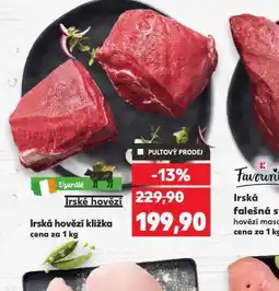 Kaufland Irská hovězí kližka nabídka