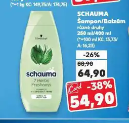 Kaufland Schauma šampon, balzám nabídka