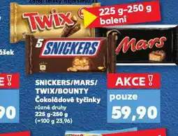 Kaufland Snickers / mars / twix / bounty nabídka