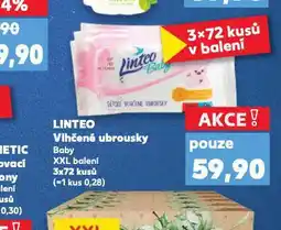 Kaufland Linteo baby dětské vlhčené ubrousky nabídka