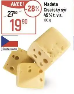 Globus Madeta Císařský sýr 45% t.v.s 100 g nabídka