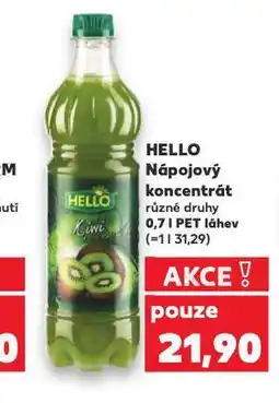 Kaufland Hello nápojový koncentrát nabídka