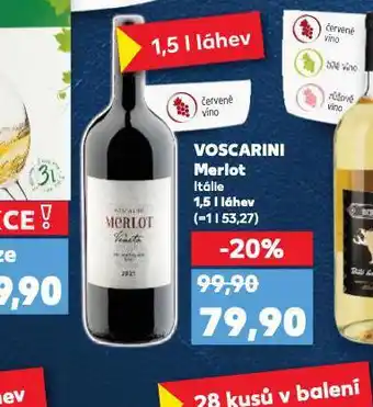 Kaufland Voscarini merlot nabídka