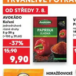 Kaufland Avokádo koření nabídka