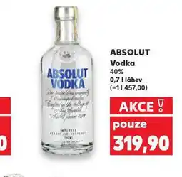 Kaufland Absolut vodka nabídka