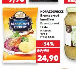 Kaufland Bramborové knedlíky / bramborové těsto nabídka