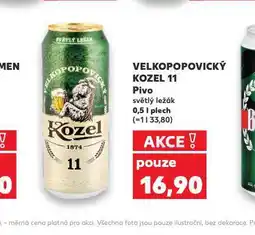 Kaufland Pivo velkopopovický kozel 11 nabídka