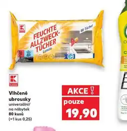 Kaufland Vlhčené ubrousky nabídka