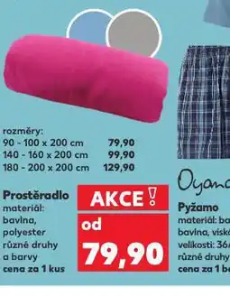 Kaufland Napínací prostěradlo 90-100 x 200 cm nabídka