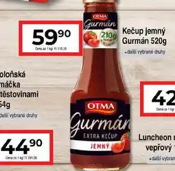 Hruška Kečup gurmán nabídka