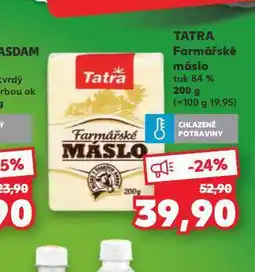 Kaufland Tatra farmářské máslo nabídka