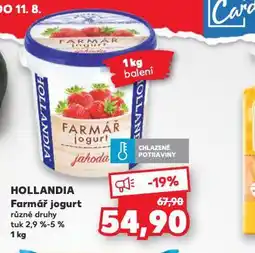 Kaufland Hollandia farmář jogurt nabídka