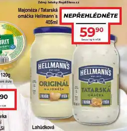 Hruška Hellmann's tatarská omáčka nabídka