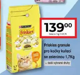 Hruška Friskies granule pro kočky nabídka