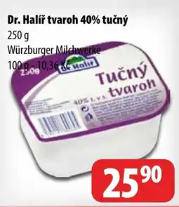 Partner Maloobchodní síť Dr. Halíř tvaroh 40% tučný nabídka