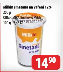 Partner Maloobchodní síť Milkin smetana na vaření 12% nabídka