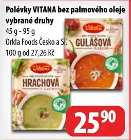 Partner Maloobchodní síť Polévky VITANA bez palmového oleje vybrané druhy nabídka