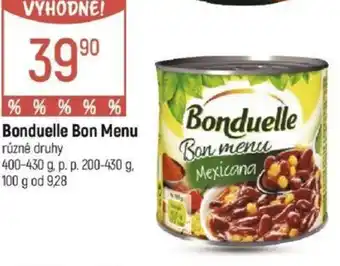 Globus Bonduelle Bon Menu nabídka