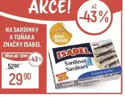 Globus NA SARDINKY A TUŇÁKA ZNAČKY ISABEL nabídka
