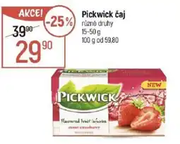 Globus Pickwick čaj nabídka