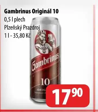 Partner Maloobchodní síť Gambrinus Originál 10 nabídka