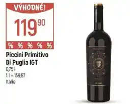 Globus Piccini Primitivo Di Puglia IGT nabídka