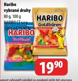 Partner Maloobchodní síť Haribo vybrané druhy nabídka