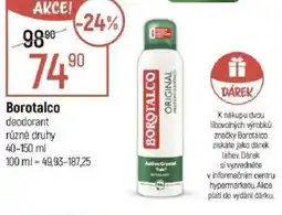 Globus Borotalco deodorant nabídka