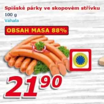 ESO MARKET Spišské párky ve skopovém střívku nabídka