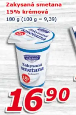 ESO MARKET Zakysaná smetana 15% krémová nabídka