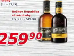 ESO MARKET Božkov Republica různé druhy nabídka