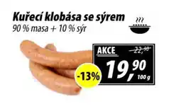 ZEMAN Kuřecí klobása se sýrem nabídka