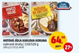 Penny Market HOTOVÁ JÍDLA KARLOVA KORUNA nabídka