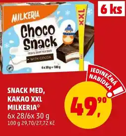 Penny Market SNACK MED, KAKAO XXL MILKERIA nabídka
