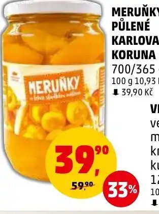 Penny Market MERUŇKY PŮLENÉ KARLOVA KORUNA nabídka