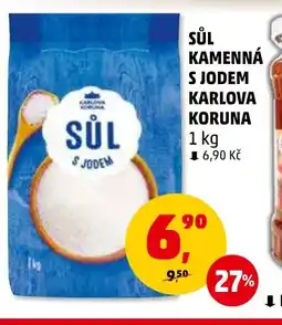 Penny Market SŮL KAMENNÁ S JODEM KARLOVA KORUNA nabídka