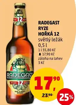 Penny Market RADEGAST RYZE HOŘKÁ 12 0.5L nabídka