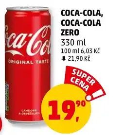 Penny Market COCA-COLA, COCA-COLA ZERO 330 ml nabídka