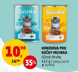 Penny Market KONZERVA PRO KOČKY MICINKA nabídka