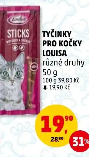 Penny Market TYČINKY PRO KOČKY LOUISA nabídka