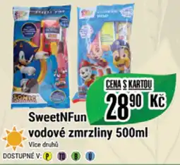 SweetNFun vodové zmrzliny 500ml