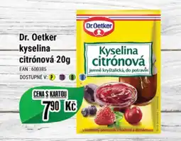 Tamda Foods Dr. Oetker kyselina citrónová 20g nabídka