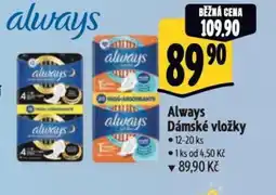 Albert Always Dámské vložky nabídka
