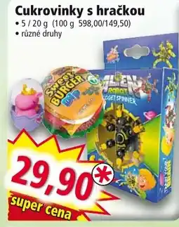 Cukrovinky s hračkou